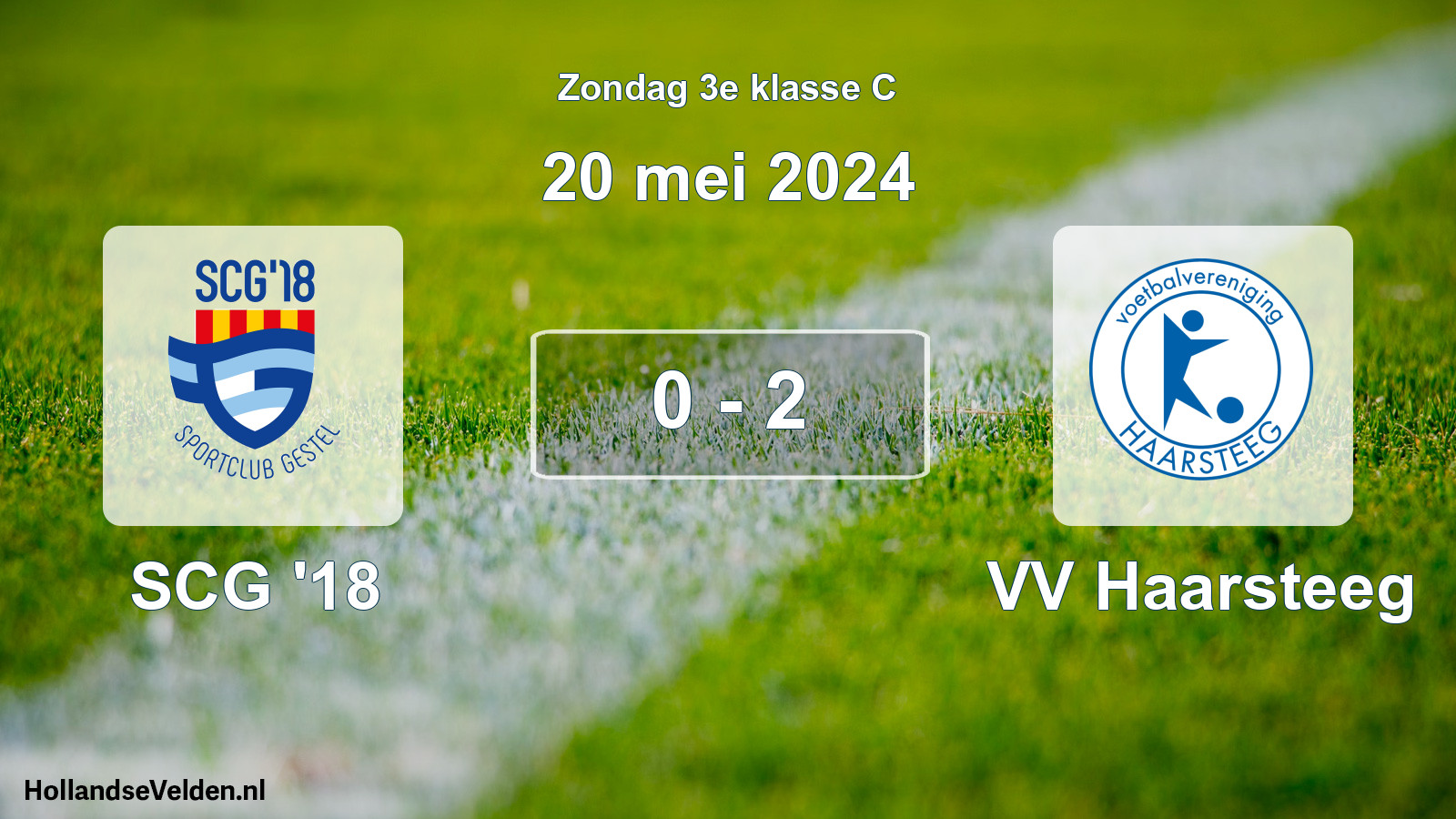 Total number of matches played: SCG '18 - VV Haarsteeg 0 - 2 (20 May 2024)