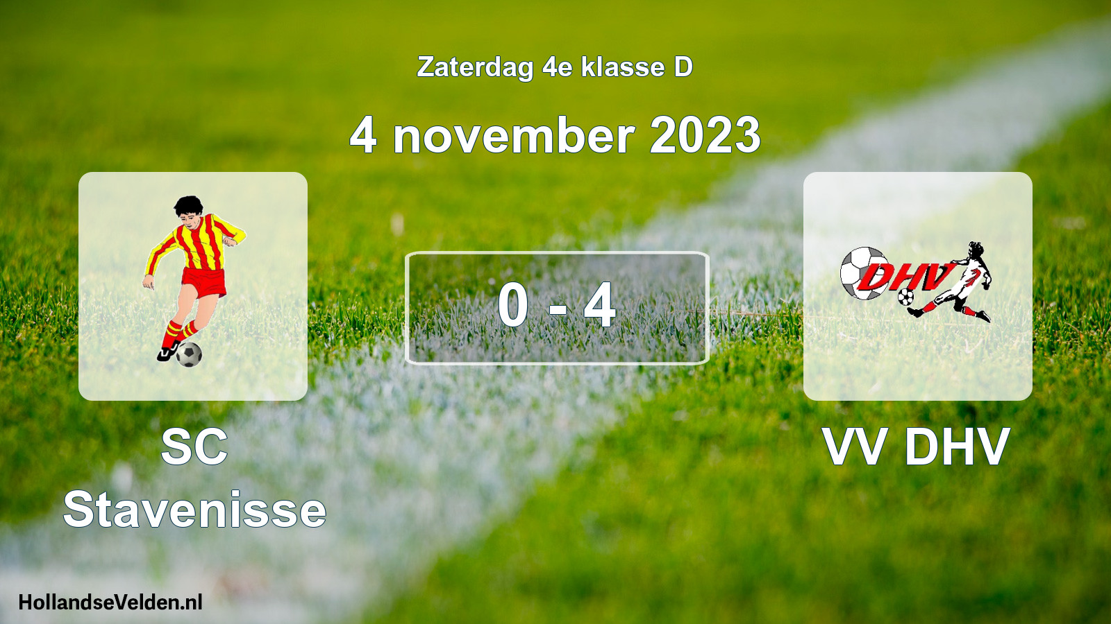 Total number of matches played: SC Stavenisse - VV DHV 0 - 4 (4 November 2023)