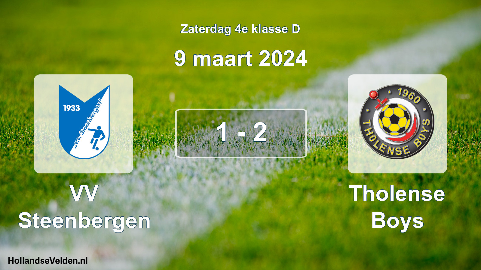 Total number of matches played: VV Steenbergen - Tholense Boys 1 - 2 (9 March 2024)