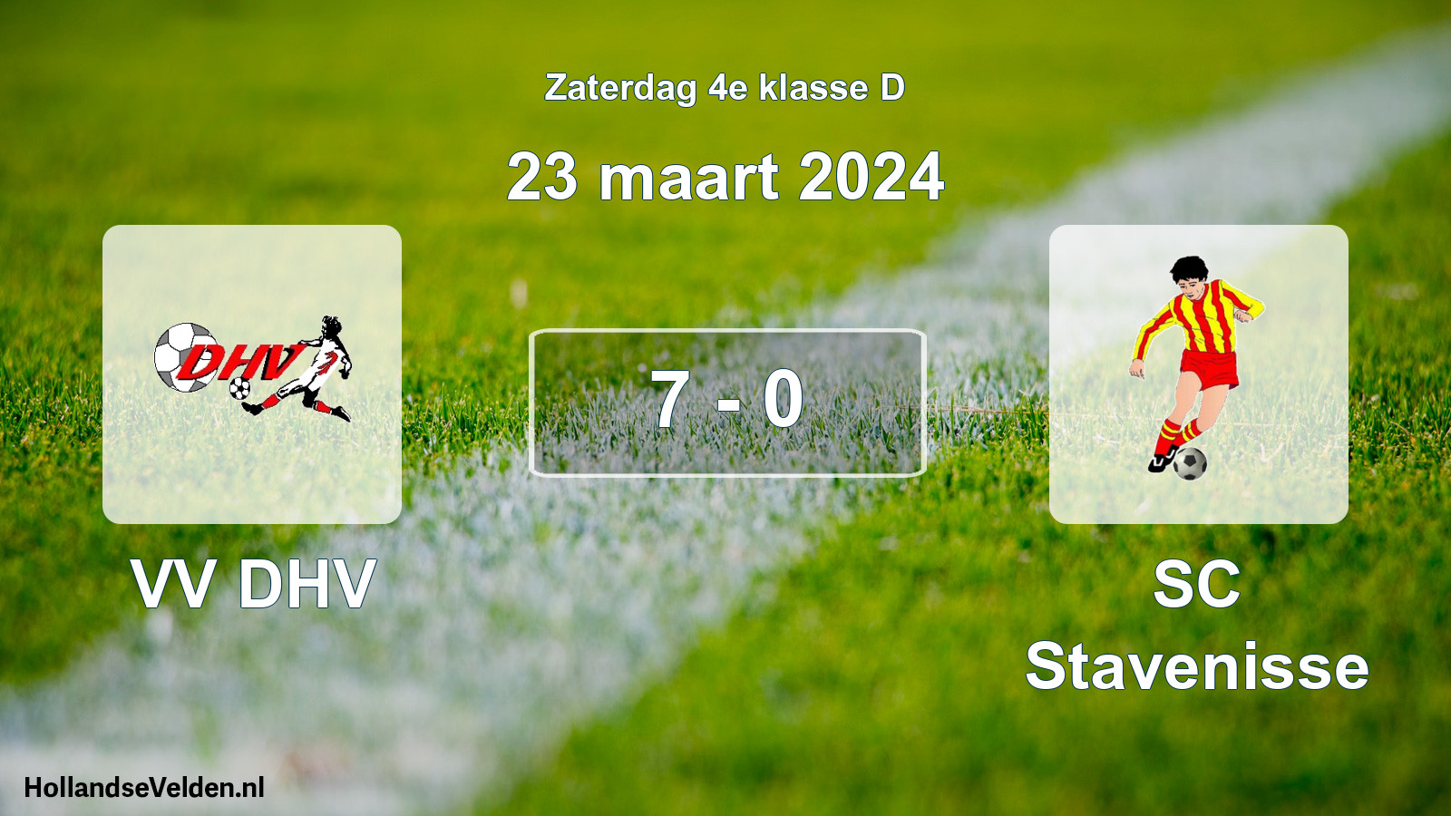 Total number of matches played: VV DHV - SC Stavenisse 7 - 0 (23 March 2024)