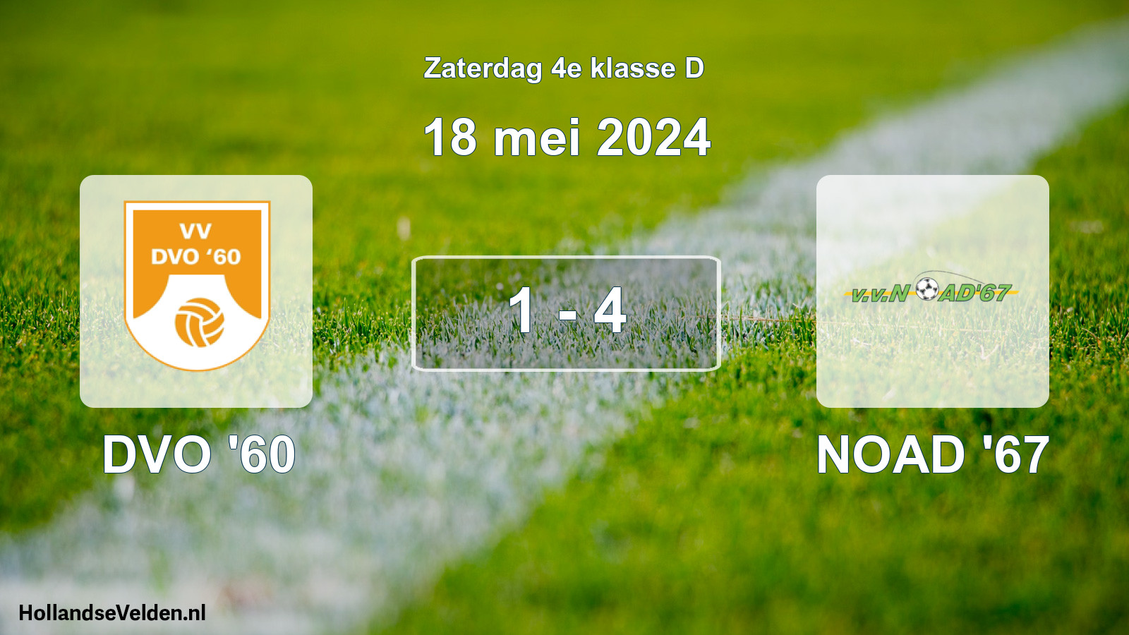 Total number of matches played: DVO '60 - NOAD '67 1 - 4 (18 May 2024)