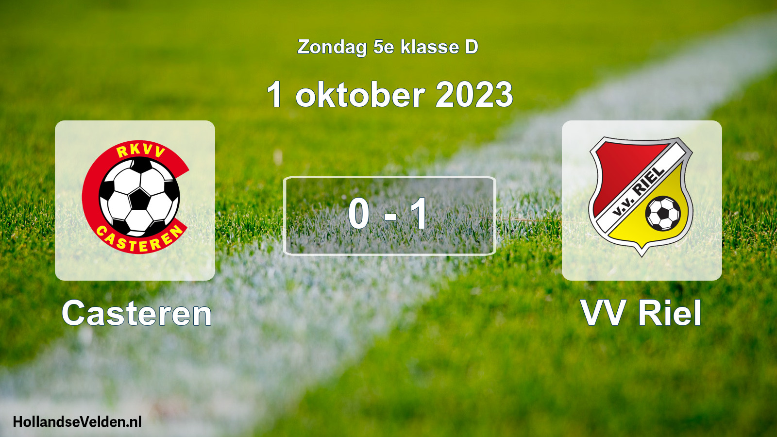 Total number of matches played: Casteren - VV Riel 0 - 1 (1 October 2023)