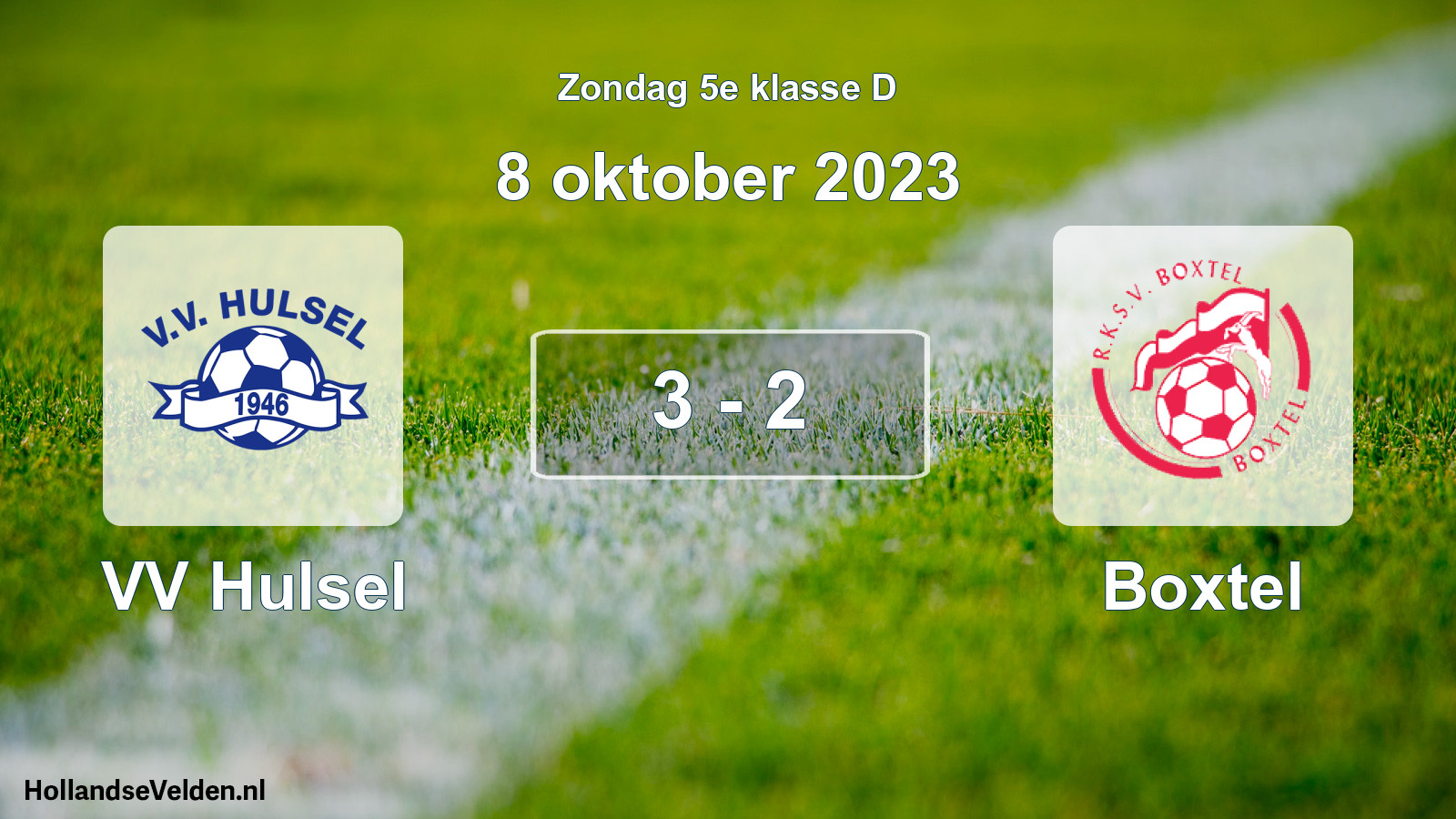 Total number of matches played: VV Hulsel - Boxtel 3 - 2 (8 October 2023)