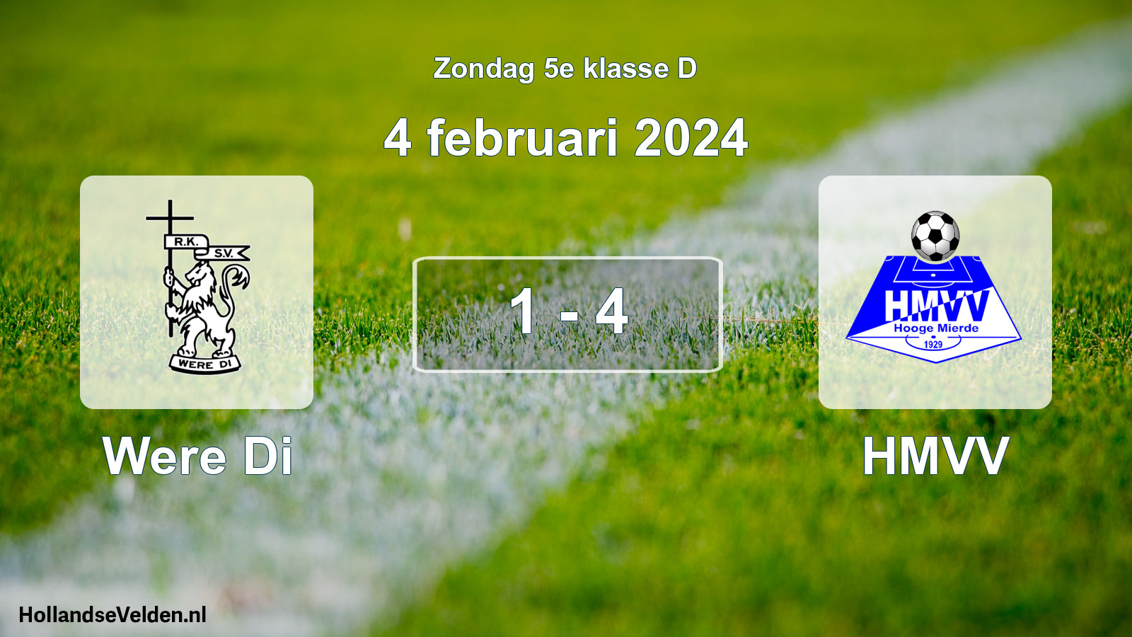Total number of matches played: Were Di - HMVV 1 - 4 (4 February 2024)