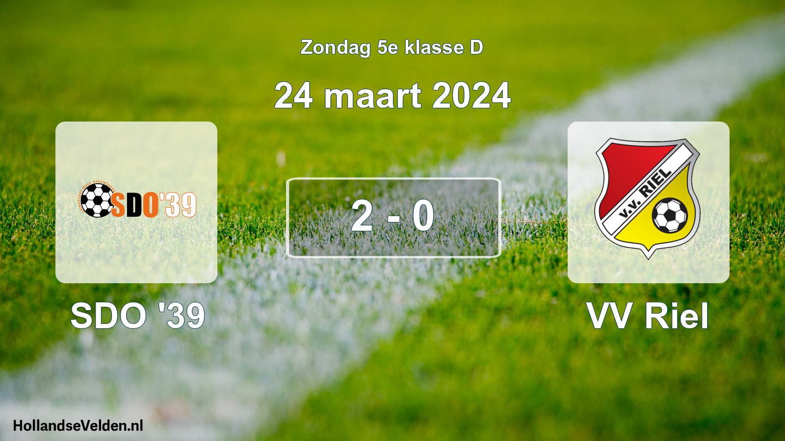 Total number of matches played: SDO '39 - VV Riel 2 - 0 (24 March 2024)