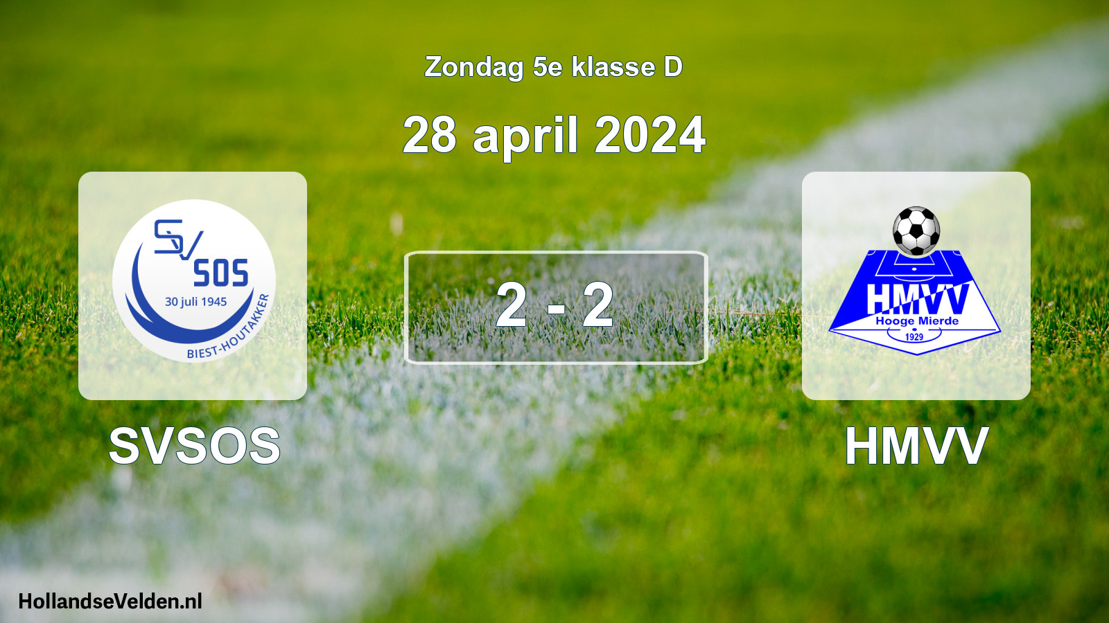 Total number of matches played: SVSOS - HMVV 2 - 2 (28 April 2024)