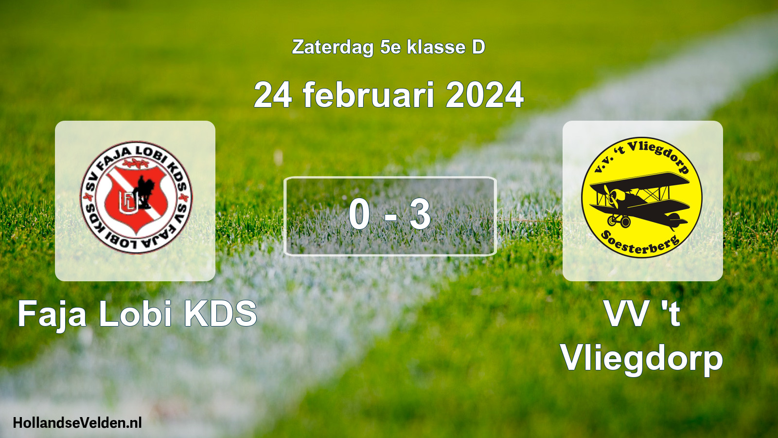 Total number of matches played: Faja Lobi KDS - VV 't Vliegdorp 0 - 3 (24 February 2024)