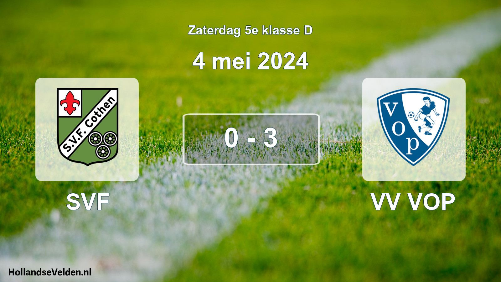 Total number of matches played: SVF - VV VOP 0 - 3 (4 May 2024)