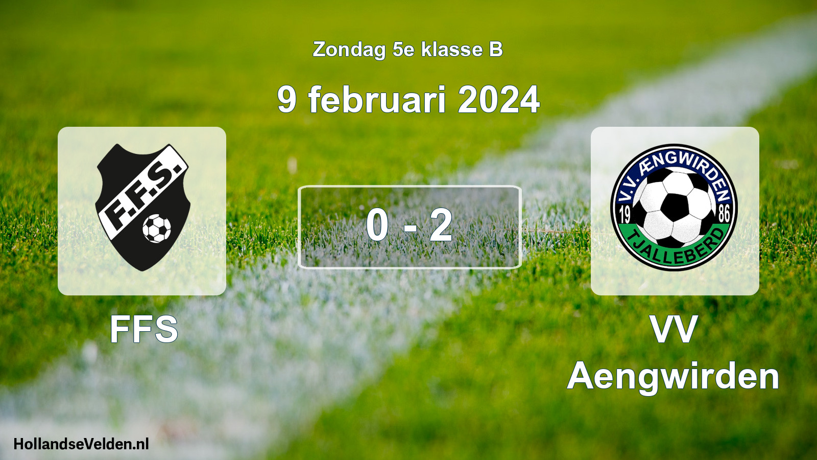 Total number of matches played: FFS - VV Aengwirden 0 - 2 (9 February 2024)