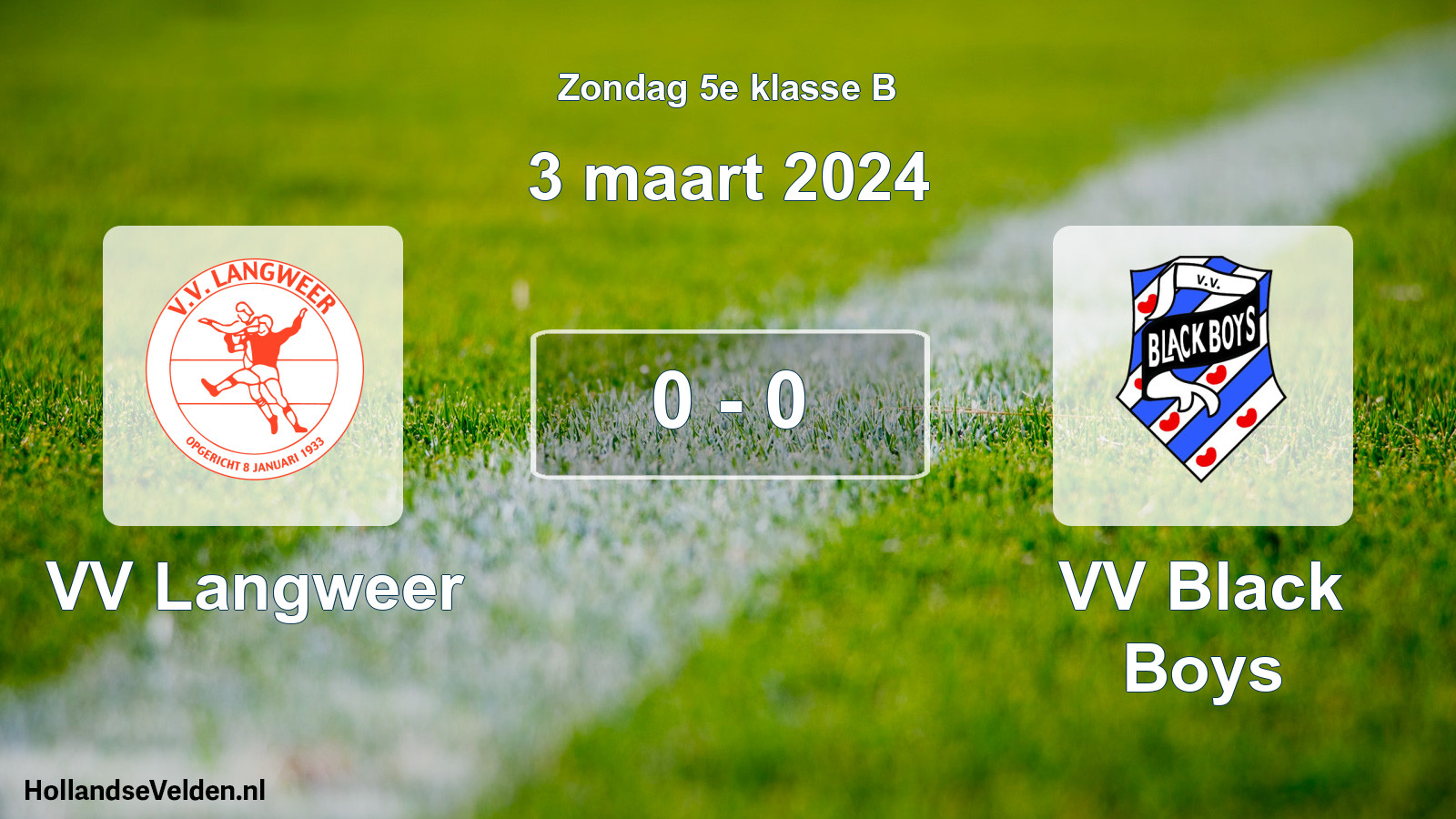 Total number of matches played: VV Langweer - VV Black Boys 0 - 0 (3 March 2024)