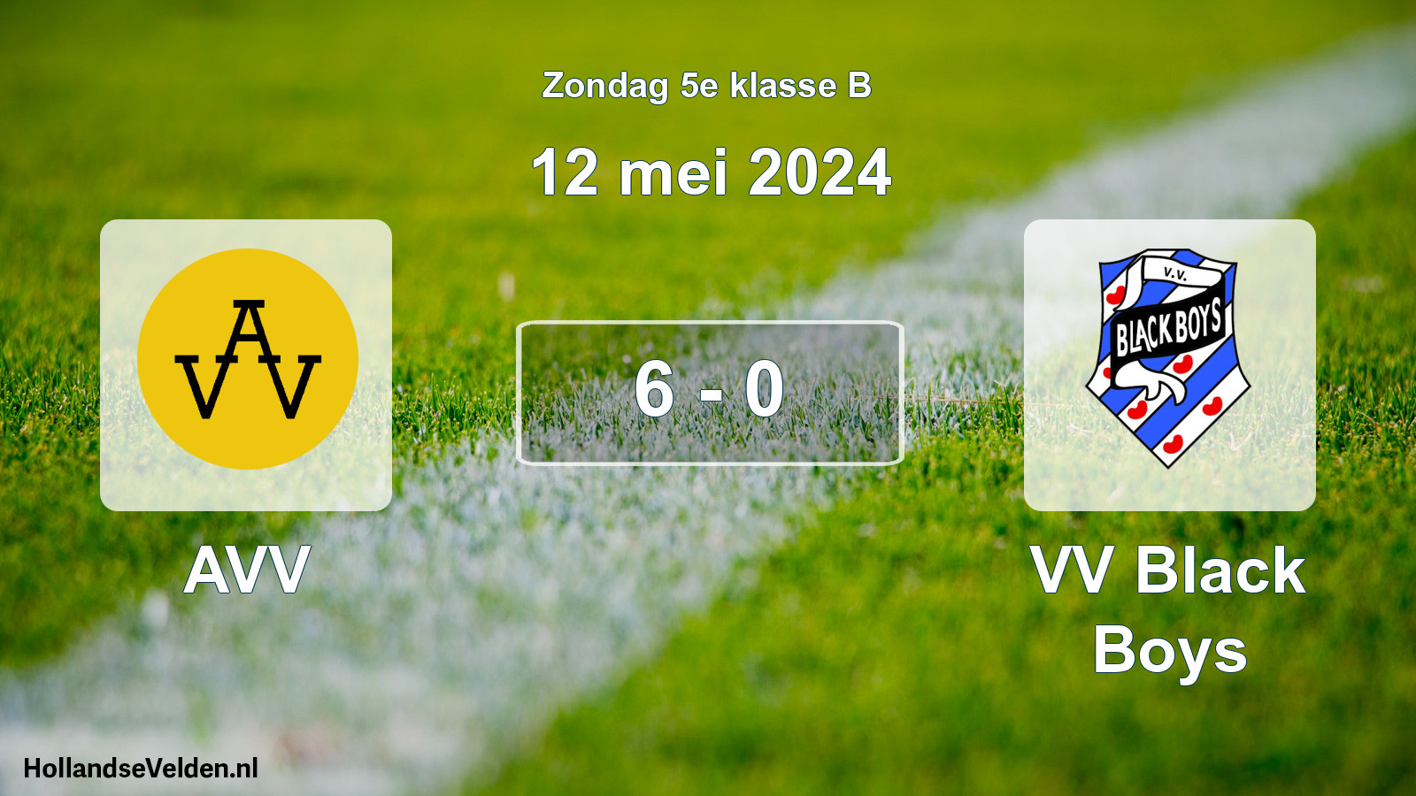 Total number of matches played: AVV - VV Black Boys 6 - 0 (12 May 2024)