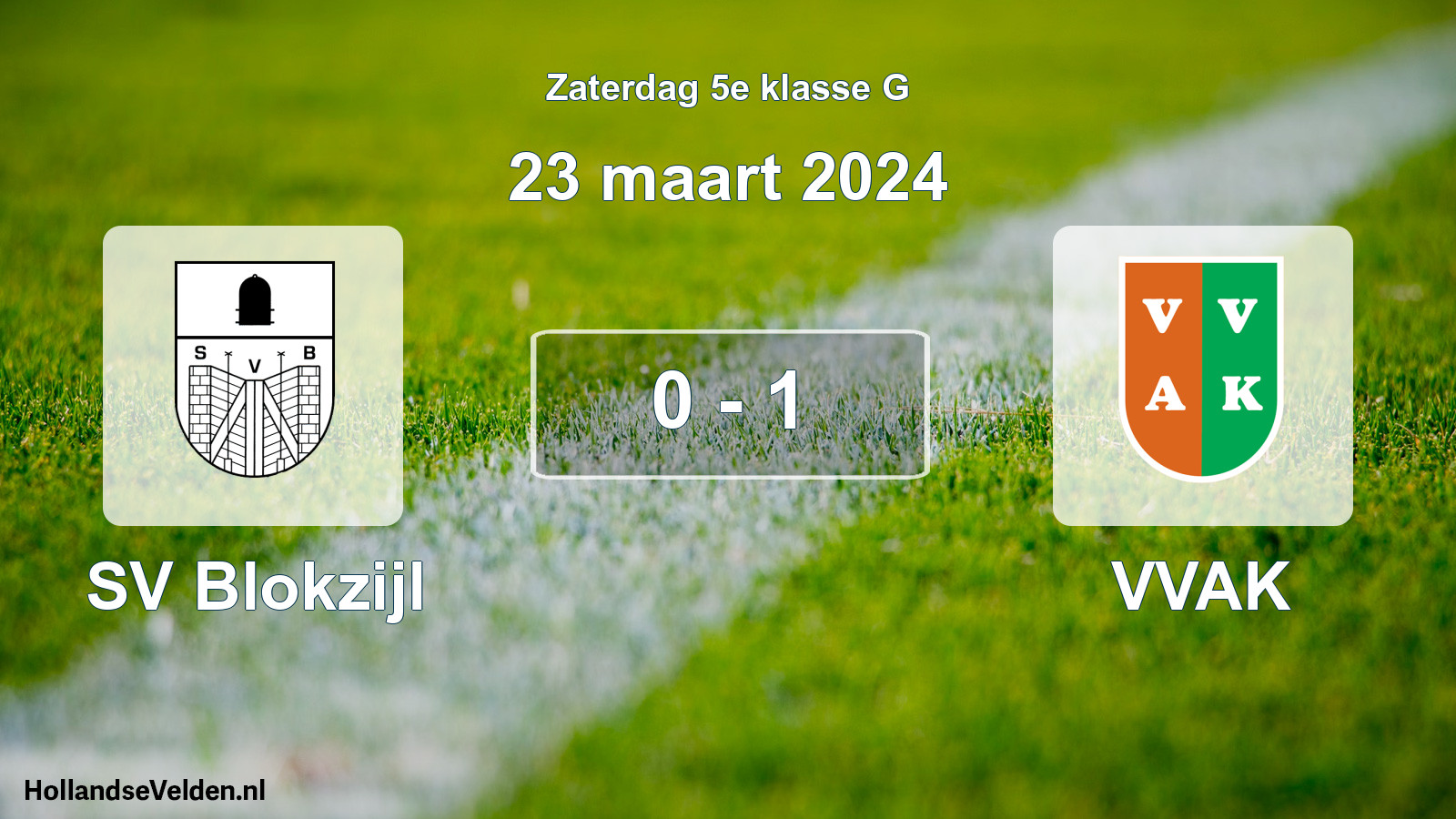 Total number of matches played: SV Blokzijl - VVAK 0 - 1 (23 March 2024)