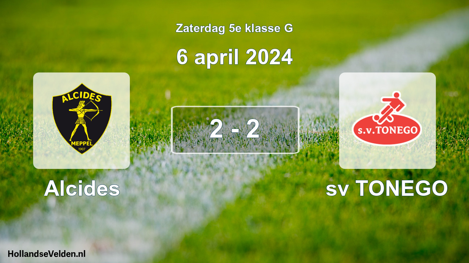 Total number of matches played: Alcides - sv TONEGO 2 - 2 (6 April 2024)