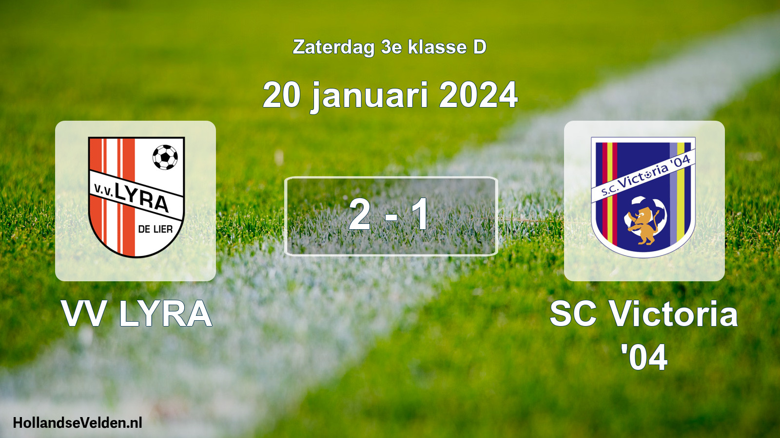 Total number of matches played: VV LYRA - SC Victoria '04 2 - 1 (20 January 2024)