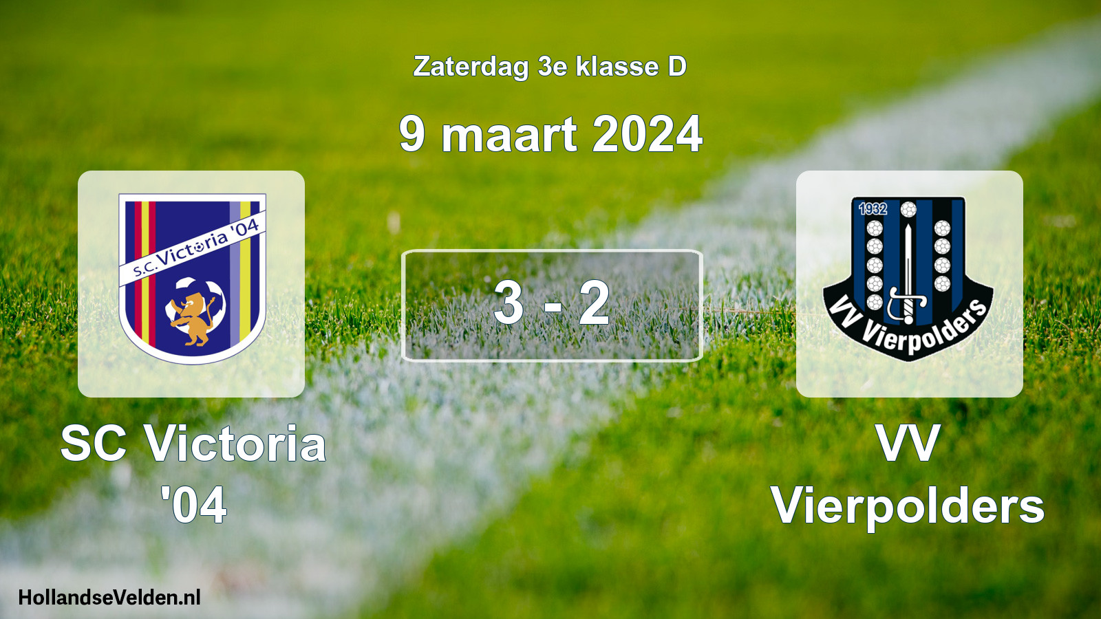 Total number of matches played: SC Victoria '04 - VV Vierpolders 3 - 2 (9 March 2024)