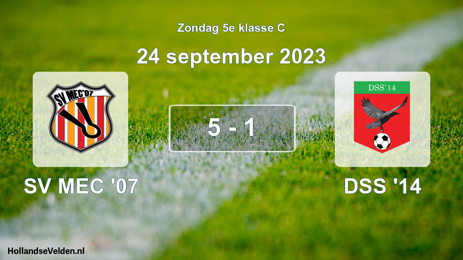Total number of matches played: SV MEC '07 - DSS '14 5 - 1 (24 September 2023)