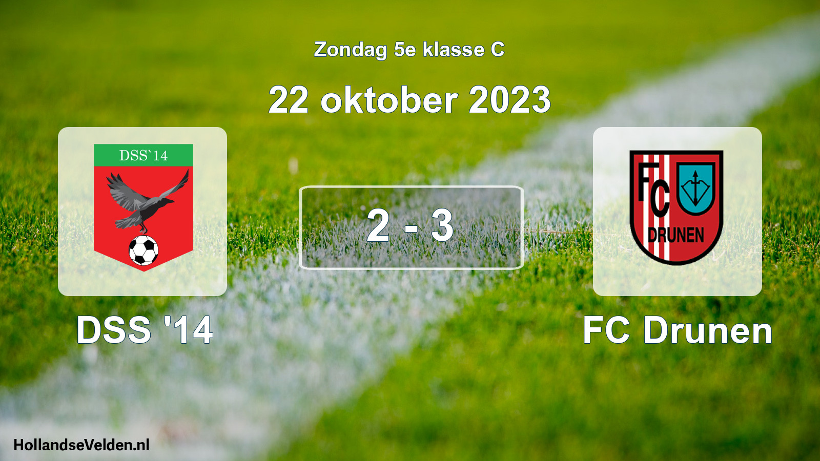 Total number of matches played: DSS '14 - FC Drunen 2 - 3 (22 October 2023)