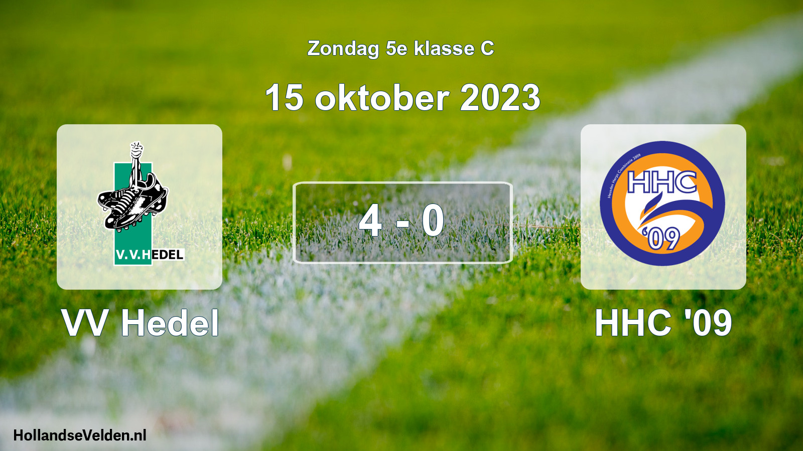 Total number of matches played: VV Hedel - HHC '09 4 - 0 (15 October 2023)