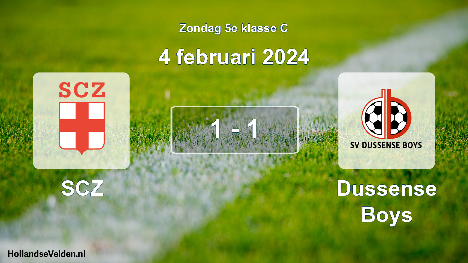 Total number of matches played: SCZ - Dussense Boys 1 - 1 (4 February 2024)