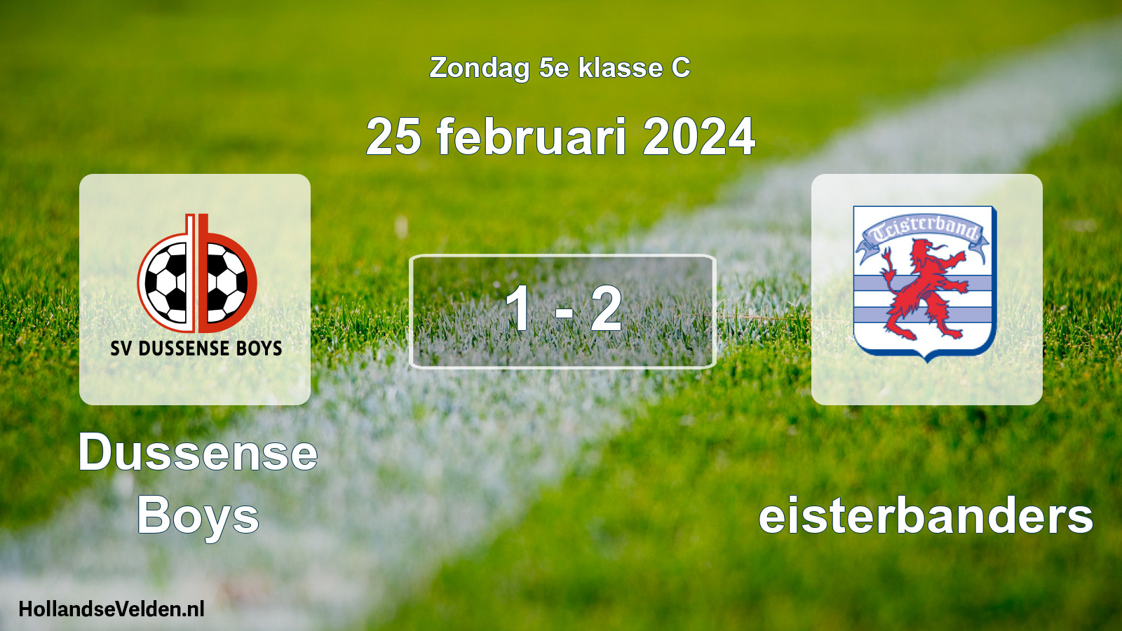 Total number of matches played: Dussense Boys - Teisterbanders 1 - 2 (25 February 2024)