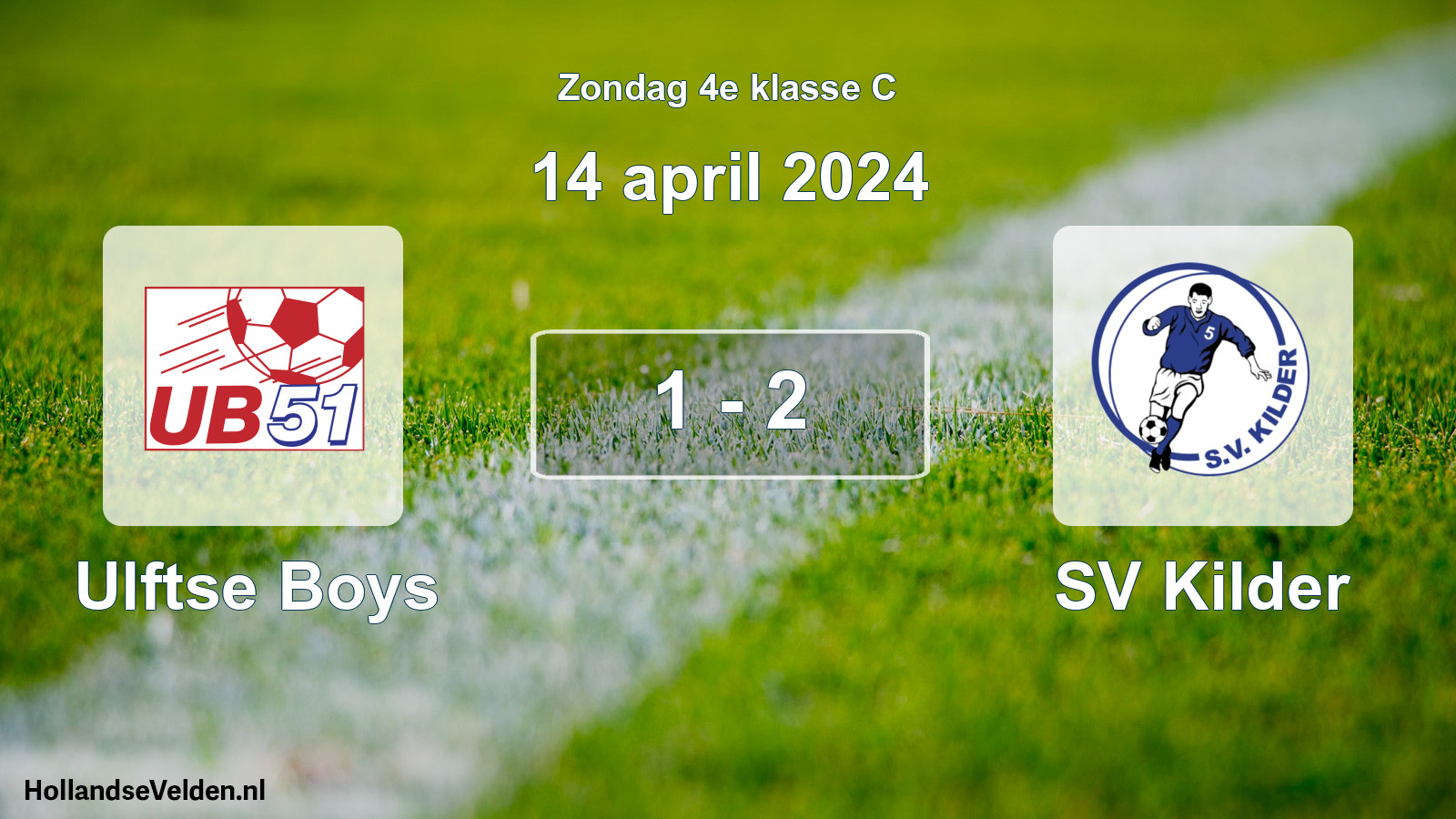 Total number of matches played: Ulftse Boys - SV Kilder 1 - 2 (14 April 2024)