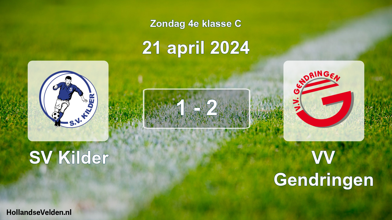 Total number of matches played: SV Kilder - VV Gendringen 1 - 2 (21 April 2024)