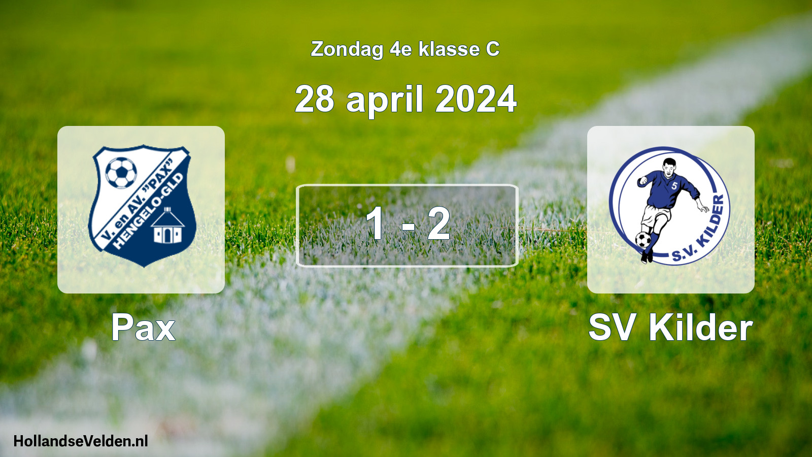 Total number of matches played: Pax - SV Kilder 1 - 2 (28 April 2024)