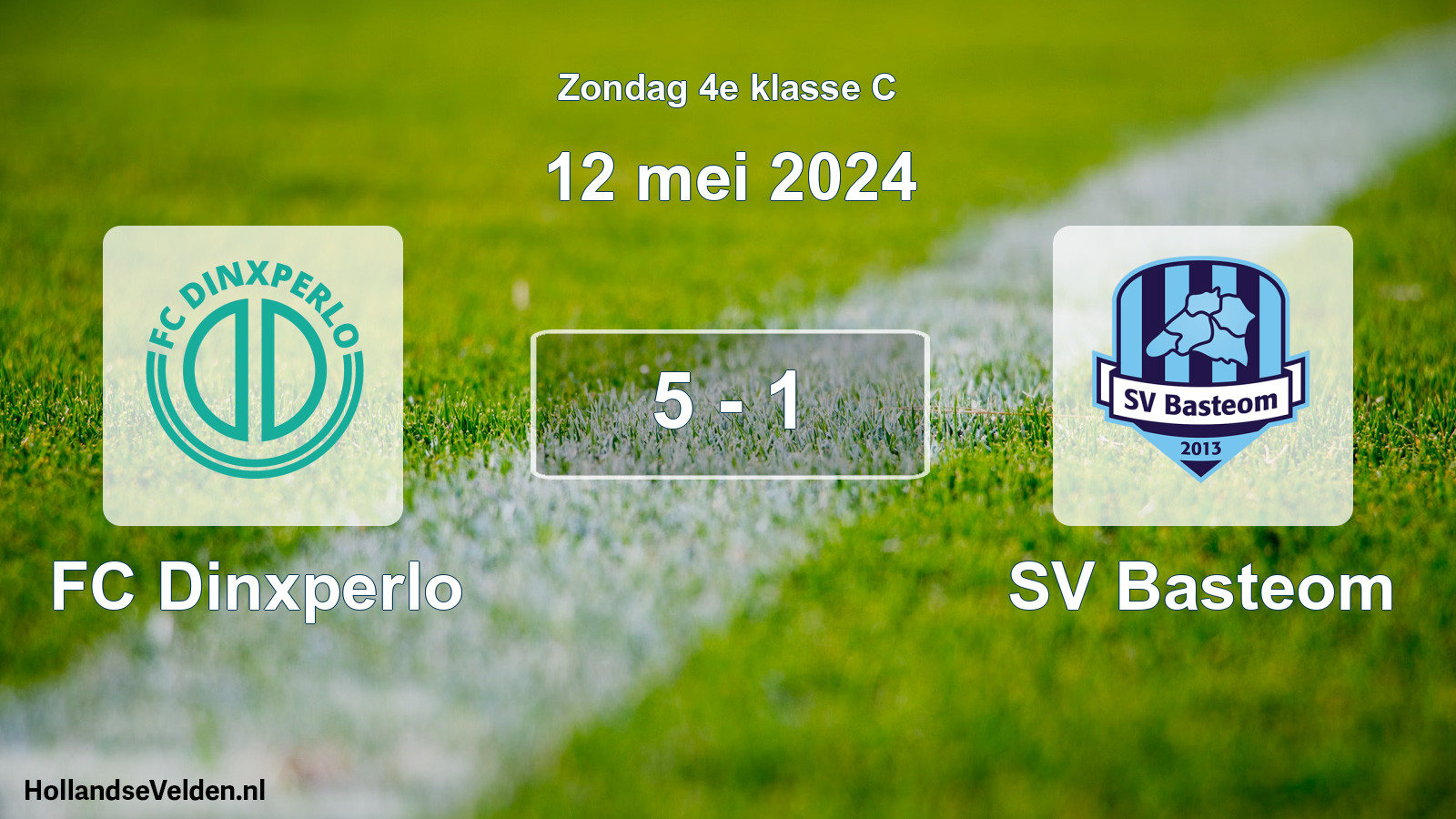Total number of matches played: FC Dinxperlo - SV Basteom 5 - 1 (12 May 2024)