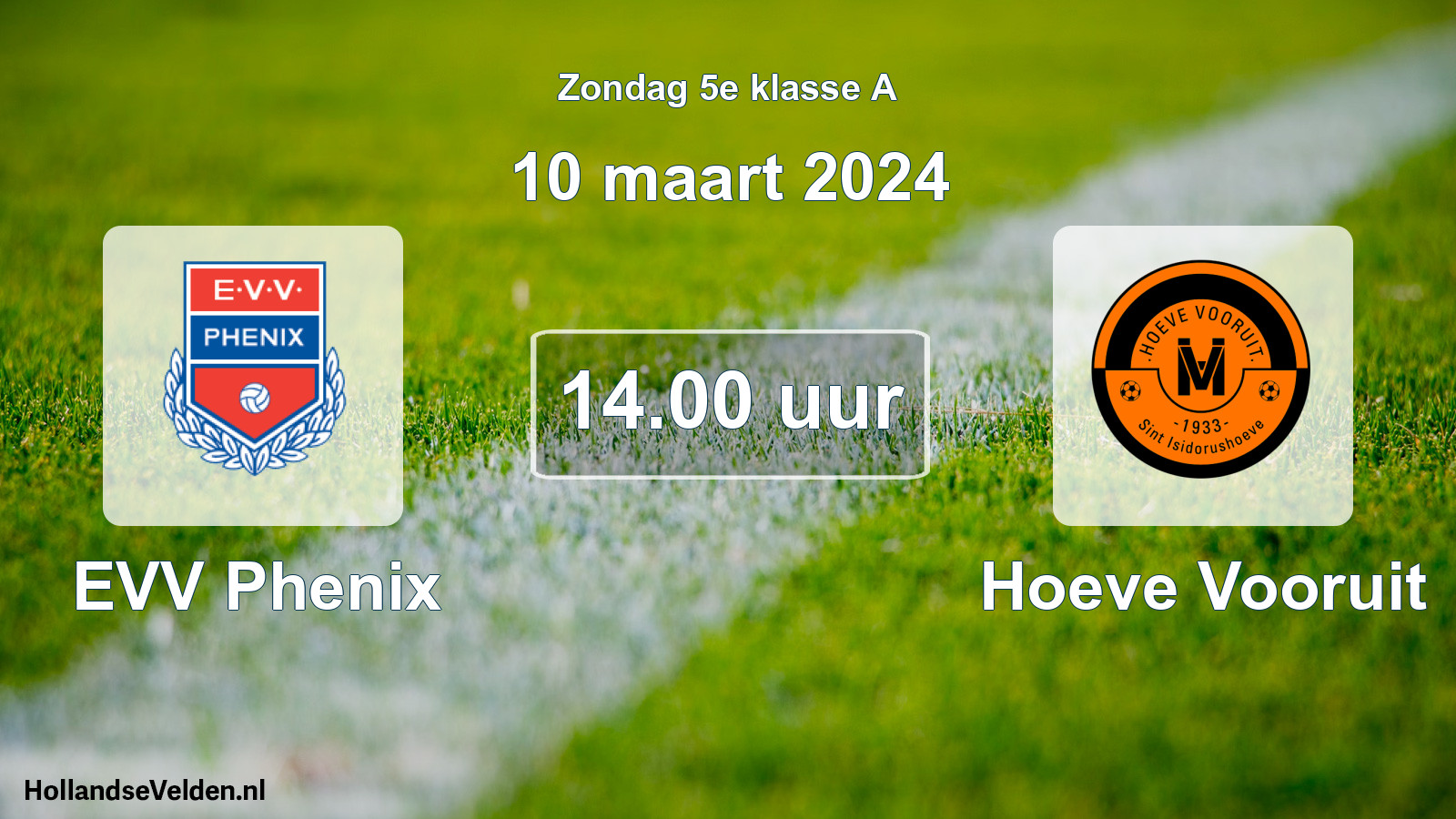 Scheduled Match: EVV Phenix - Hoeve Vooruit (10 March 2024)