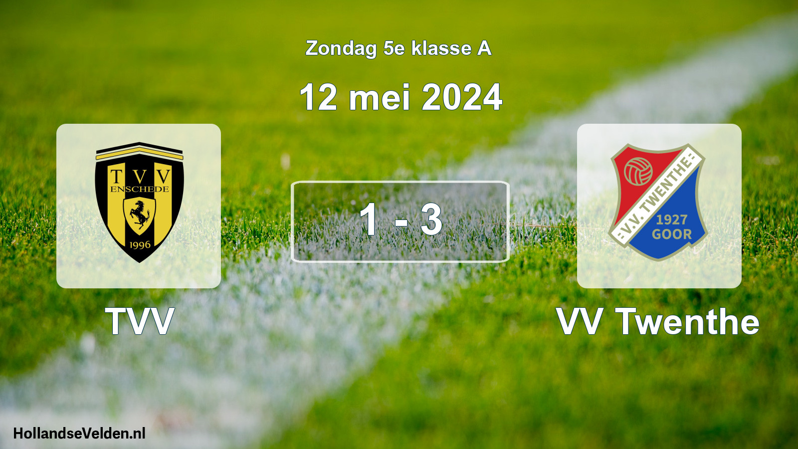 Total number of matches played: TVV - VV Twenthe 1 - 3 (12 May 2024)