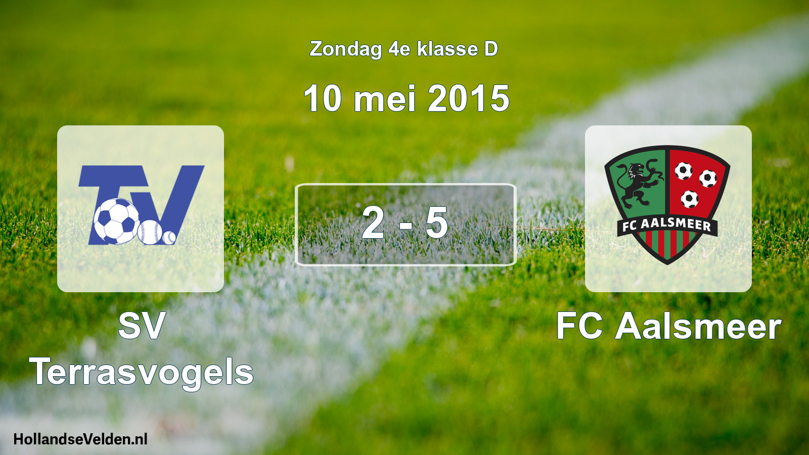 Total number of matches played: SV Terrasvogels - FC Aalsmeer 2 - 5 (10 May 2015)