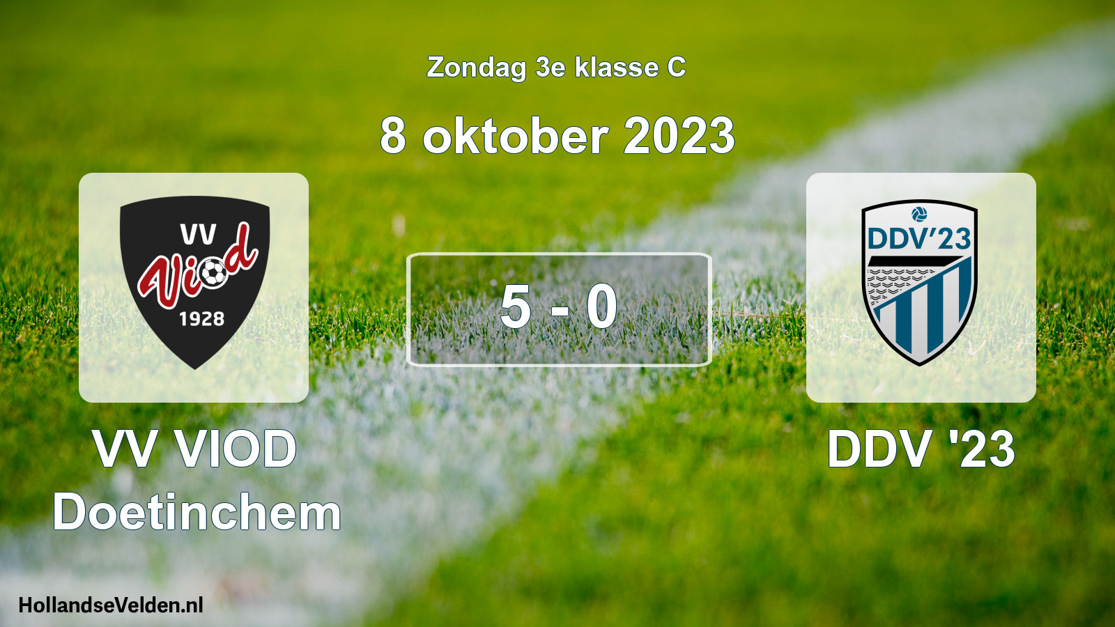 Total number of matches played: VV VIOD Doetinchem - DDV '23 5 - 0 (8 October 2023)
