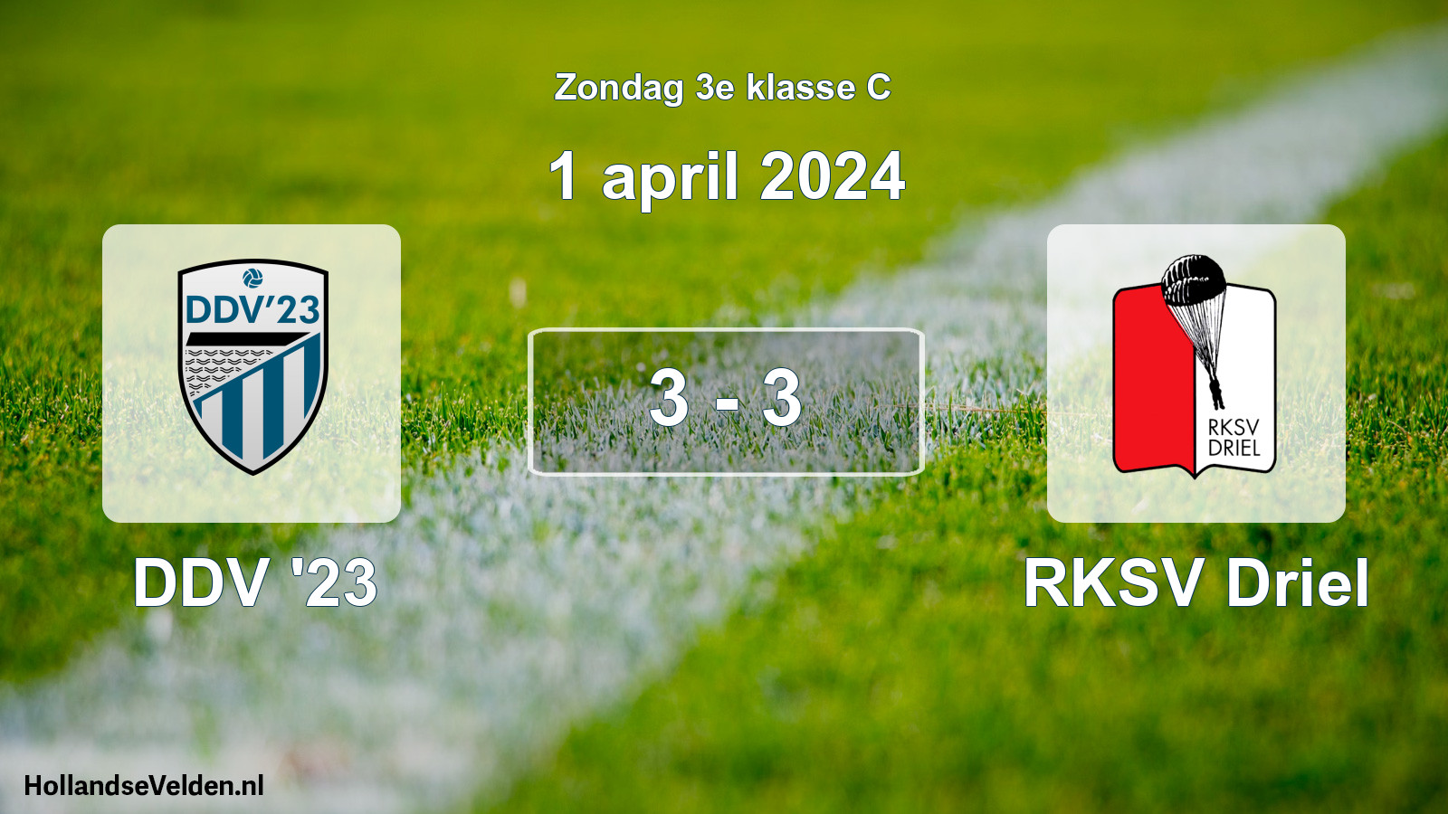 Total number of matches played: DDV '23 - RKSV Driel 3 - 3 (1 April 2024)