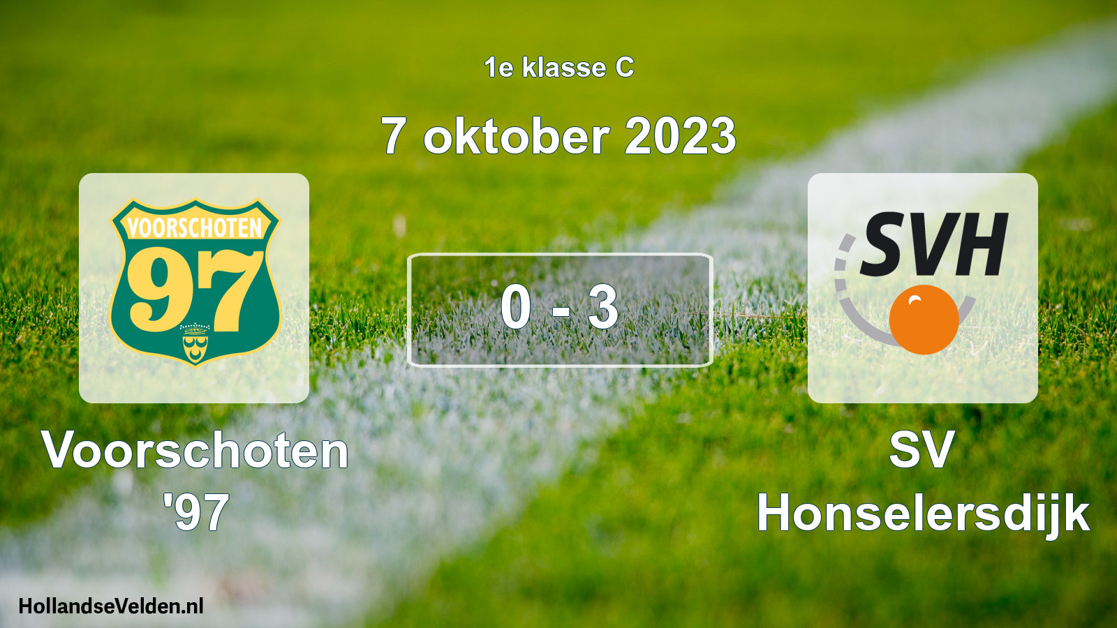 Total number of matches played: Voorschoten '97 - SV Honselersdijk 0 - 3 (7 October 2023)