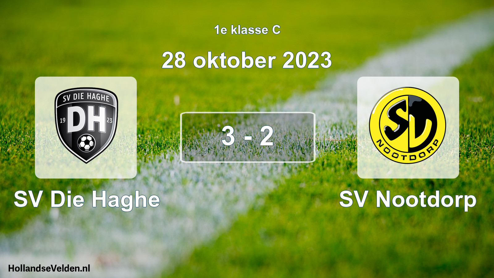 Total number of matches played: SV Die Haghe - SV Nootdorp 3 - 2 (28 October 2023)