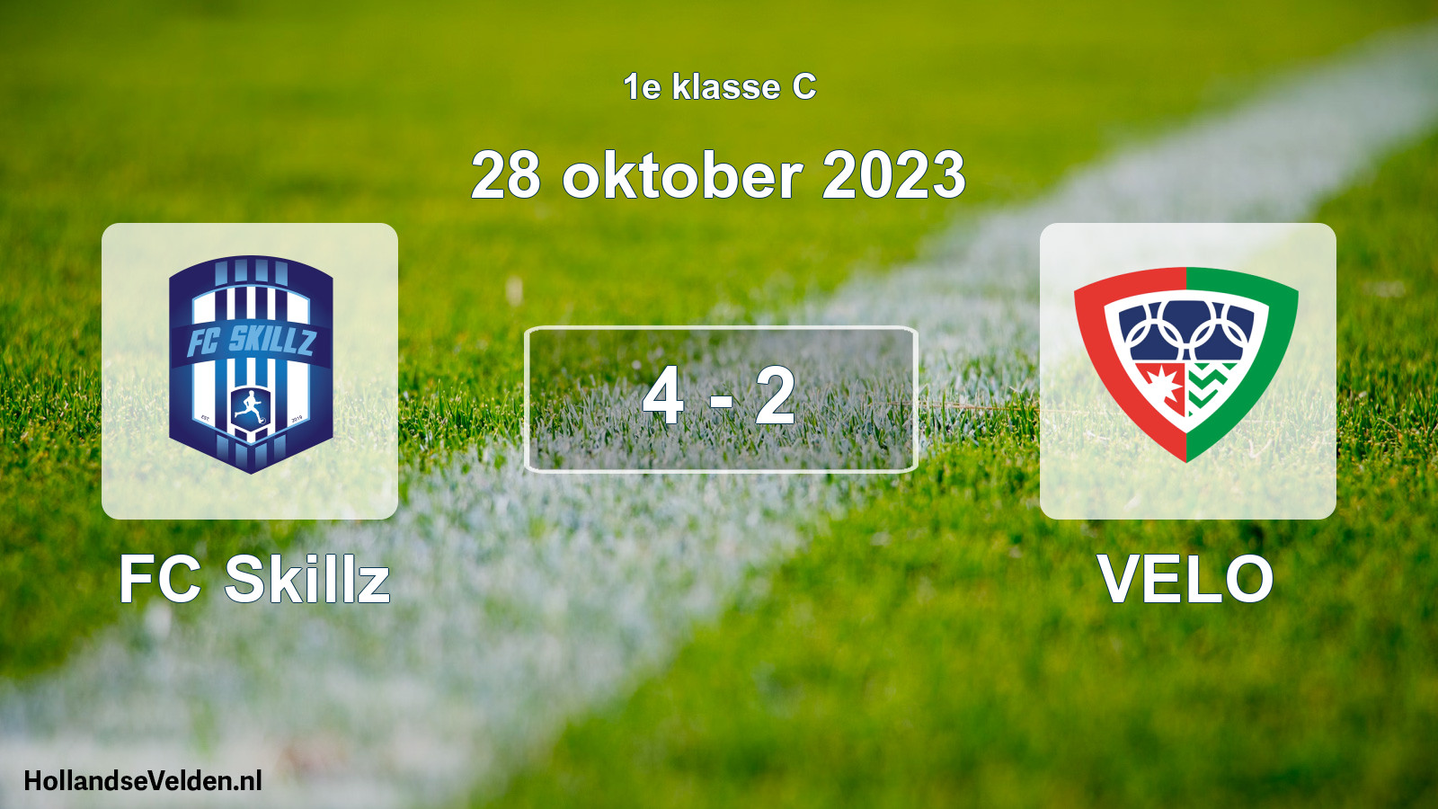Total number of matches played: FC Skillz - VELO 4 - 2 (28 October 2023)