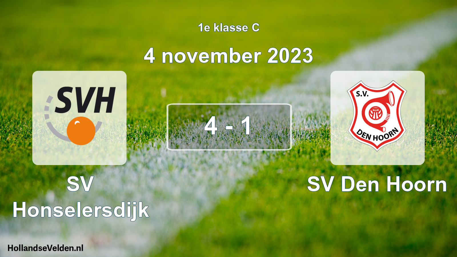 Total number of matches played: SV Honselersdijk - SV Den Hoorn 4 - 1 (4 November 2023)