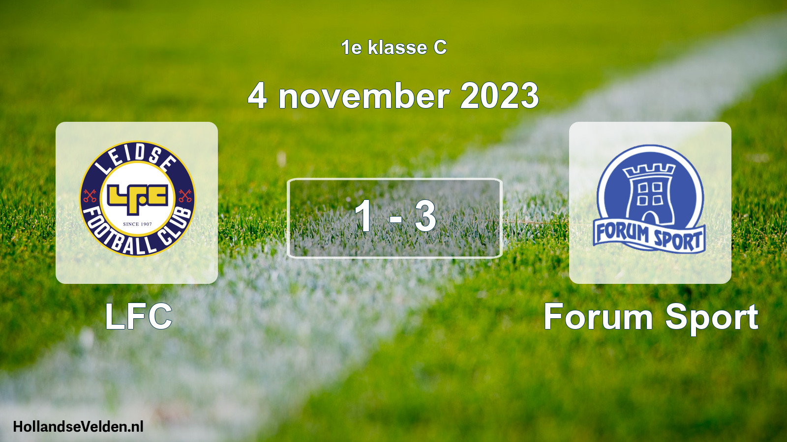 Total number of matches played: LFC - Forum Sport 1 - 3 (4 November 2023)