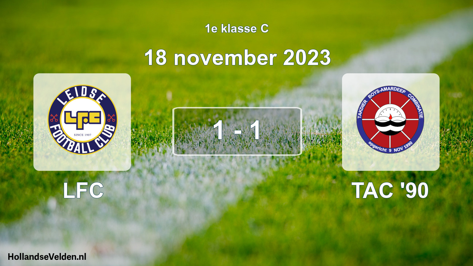 Total number of matches played: LFC - TAC '90 1 - 1 (18 November 2023)