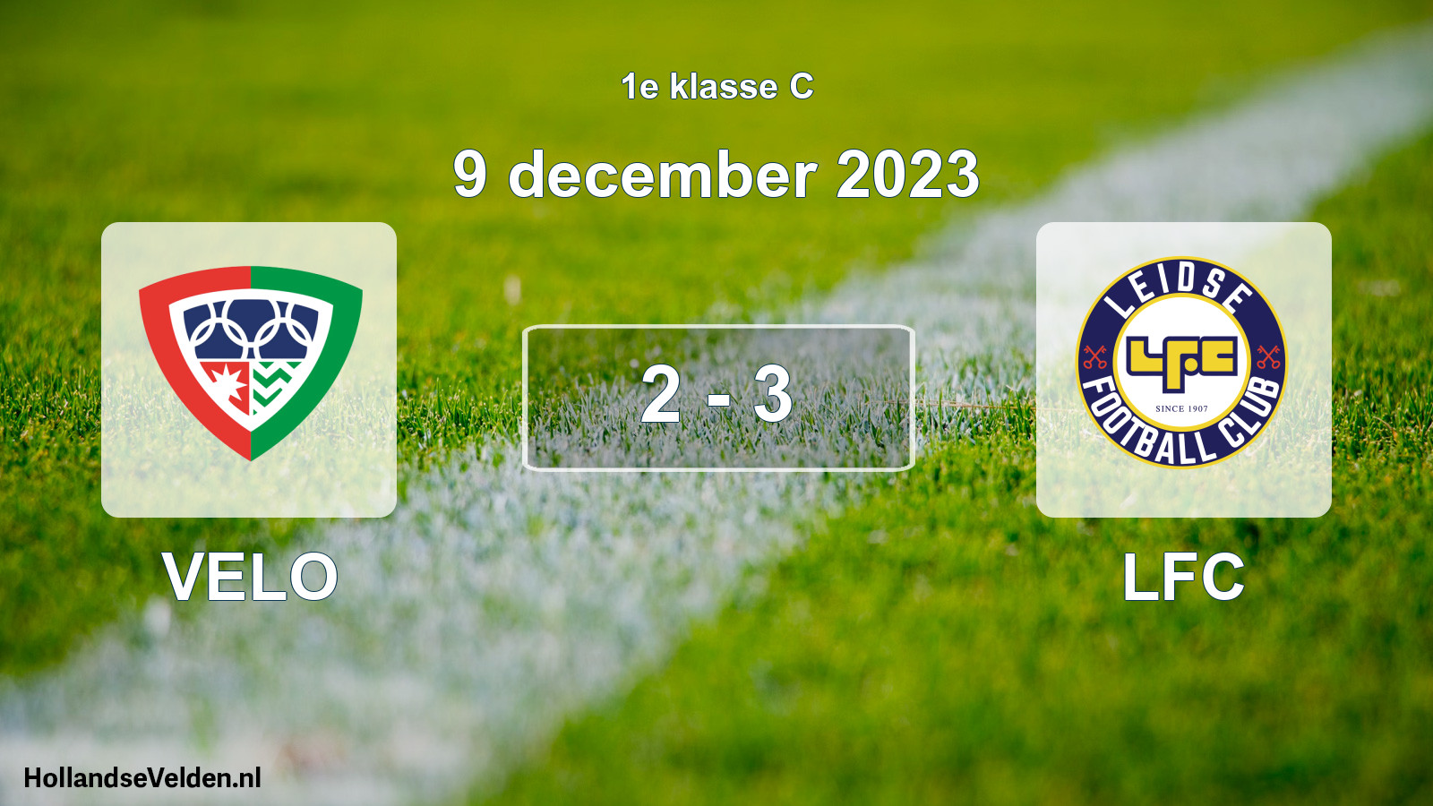 Total number of matches played: VELO - LFC 2 - 3 (9 December 2023)