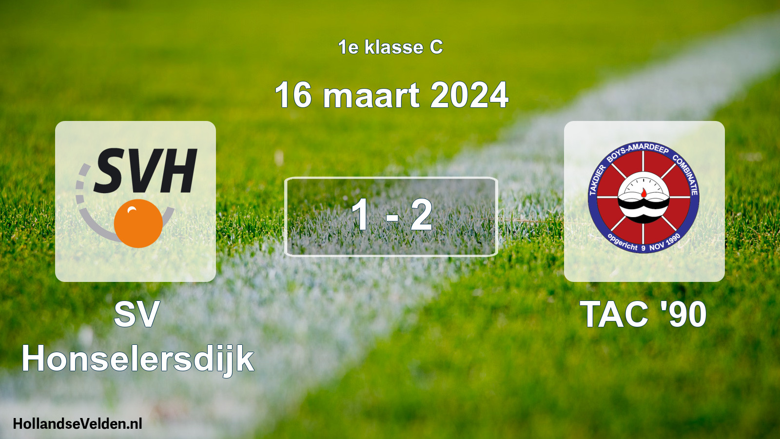 Total number of matches played: SV Honselersdijk - TAC '90 1 - 2 (16 March 2024)