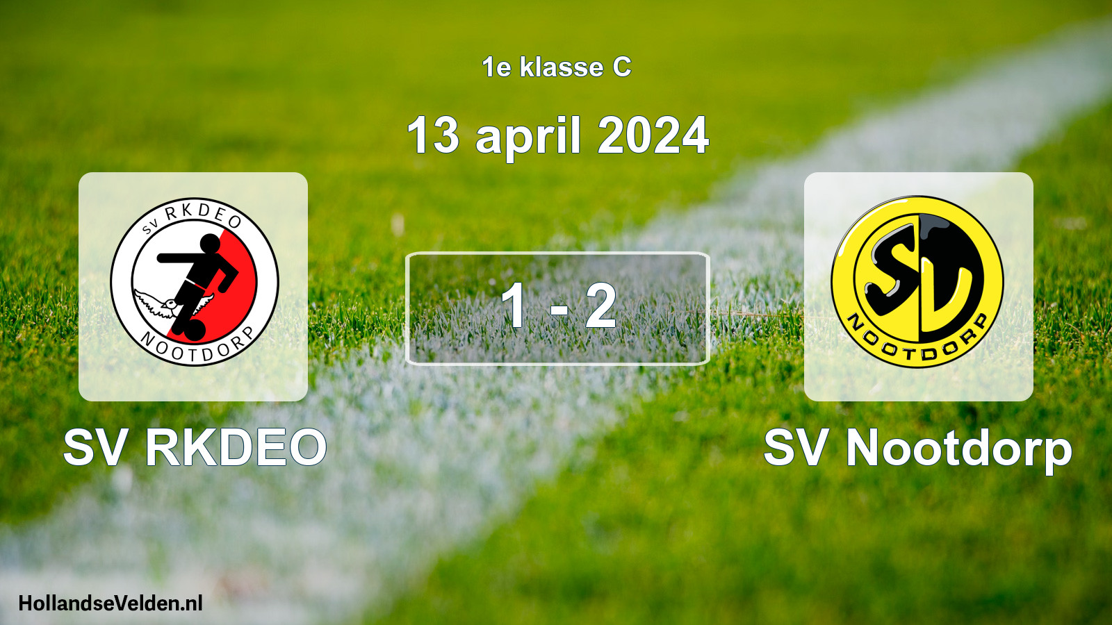 Total number of matches played: SV RKDEO - SV Nootdorp 1 - 2 (13 April 2024)