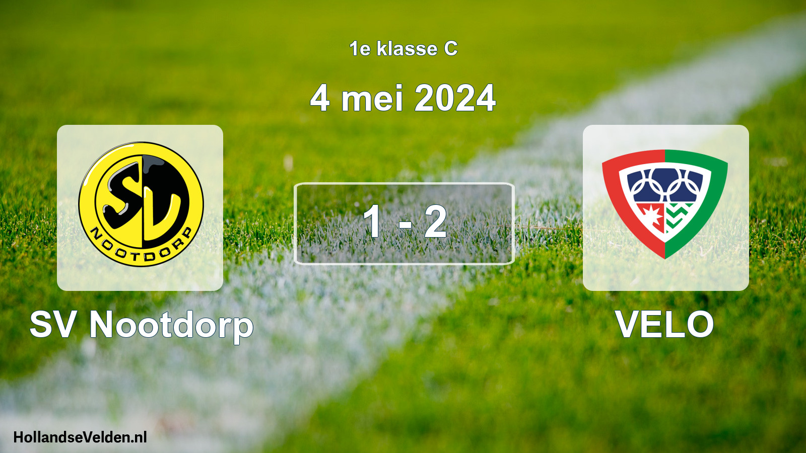 Total number of matches played: SV Nootdorp - VELO 1 - 2 (4 May 2024)