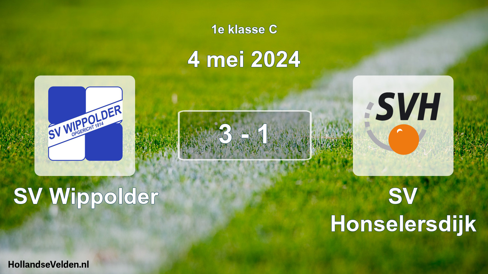 Total number of matches played: SV Wippolder - SV Honselersdijk 3 - 1 (4 May 2024)