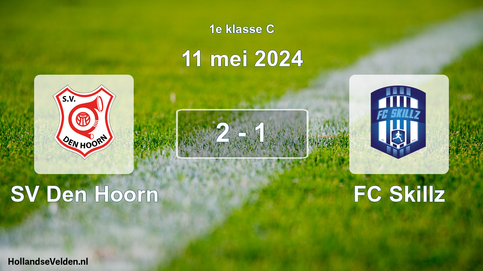 Total number of matches played: SV Den Hoorn - FC Skillz 2 - 1 (11 May 2024)
