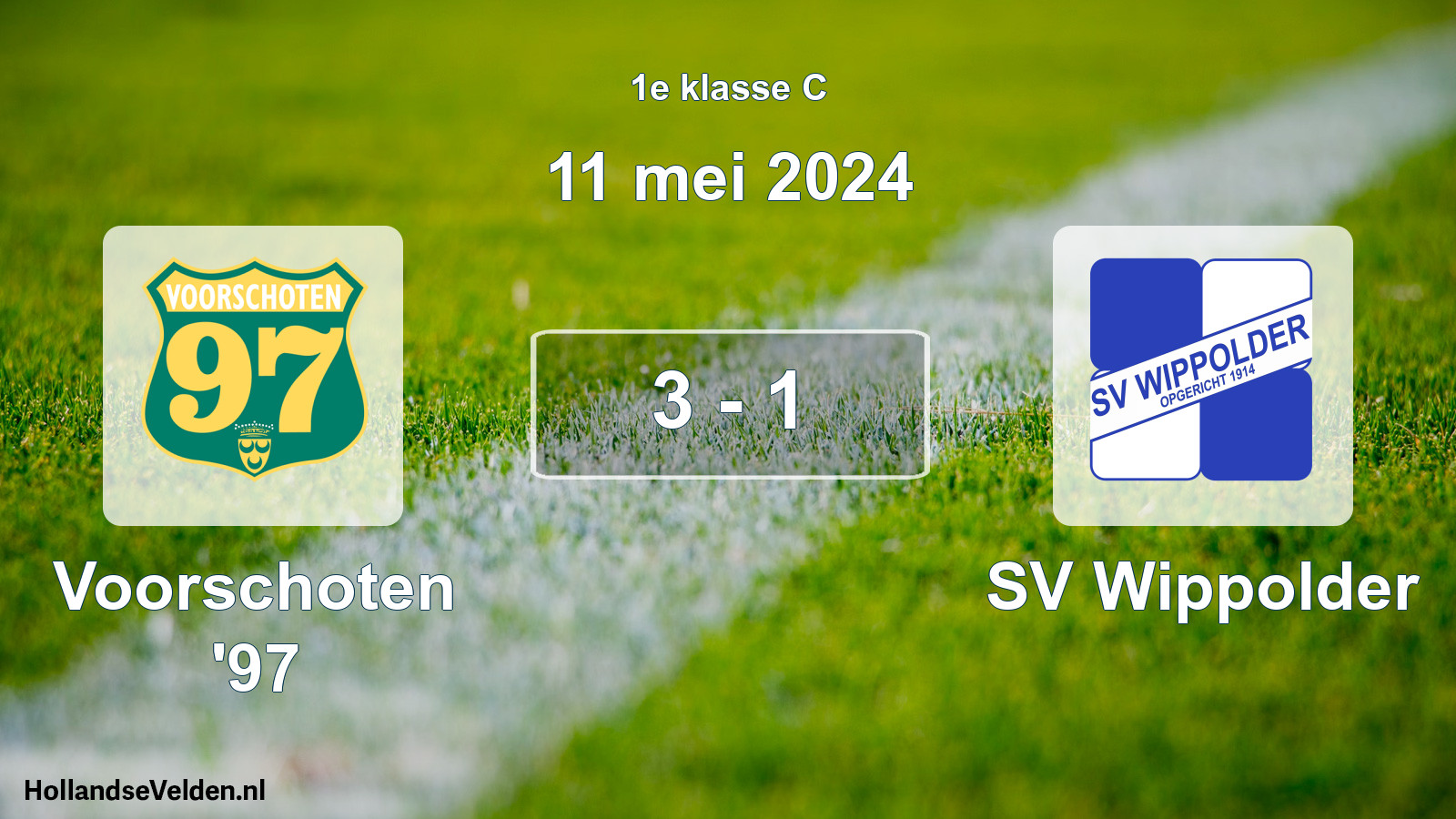 Total number of matches played: Voorschoten '97 - SV Wippolder 3 - 1 (11 May 2024)