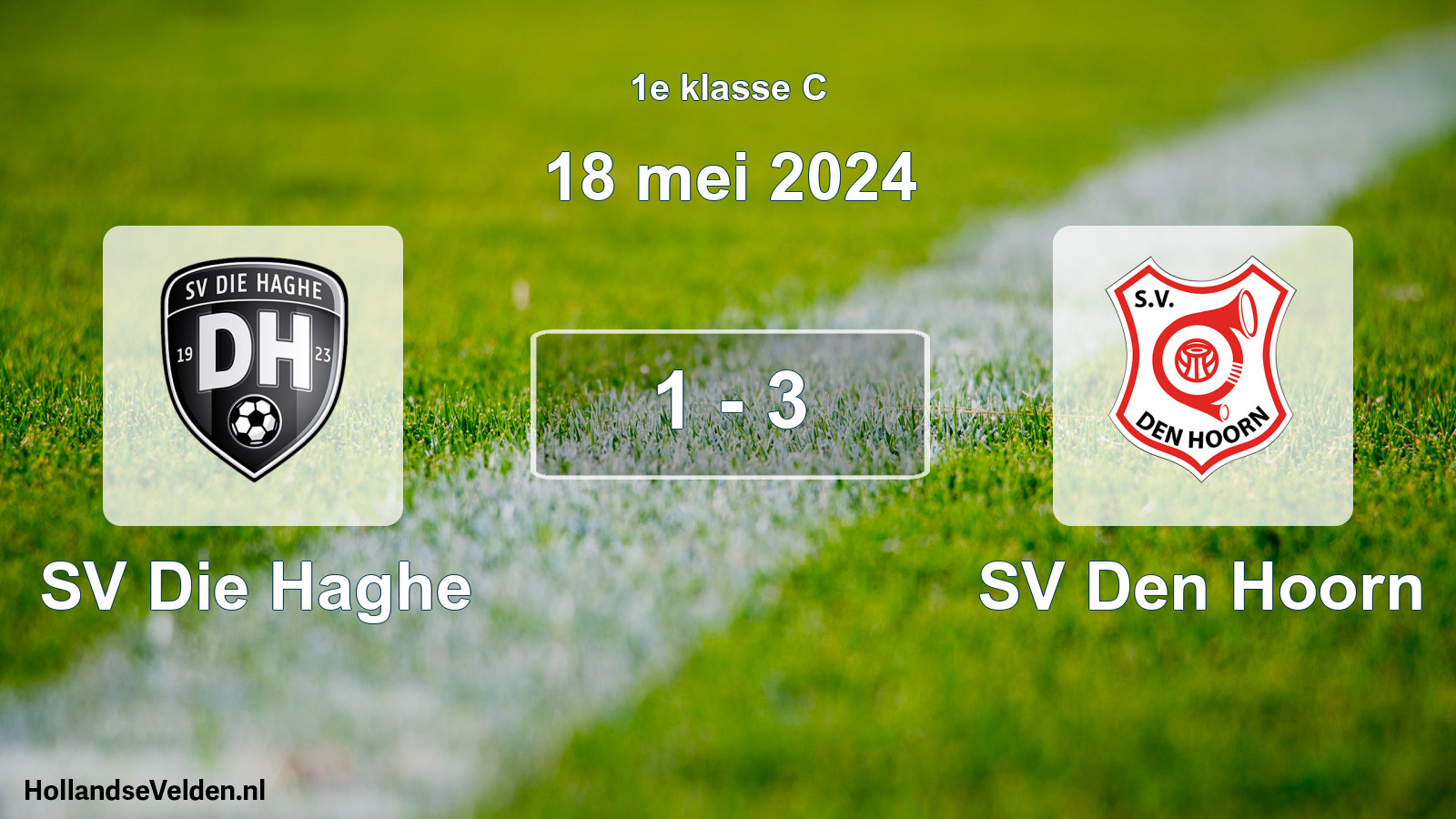 Total number of matches played: SV Die Haghe - SV Den Hoorn 1 - 3 (18 May 2024)