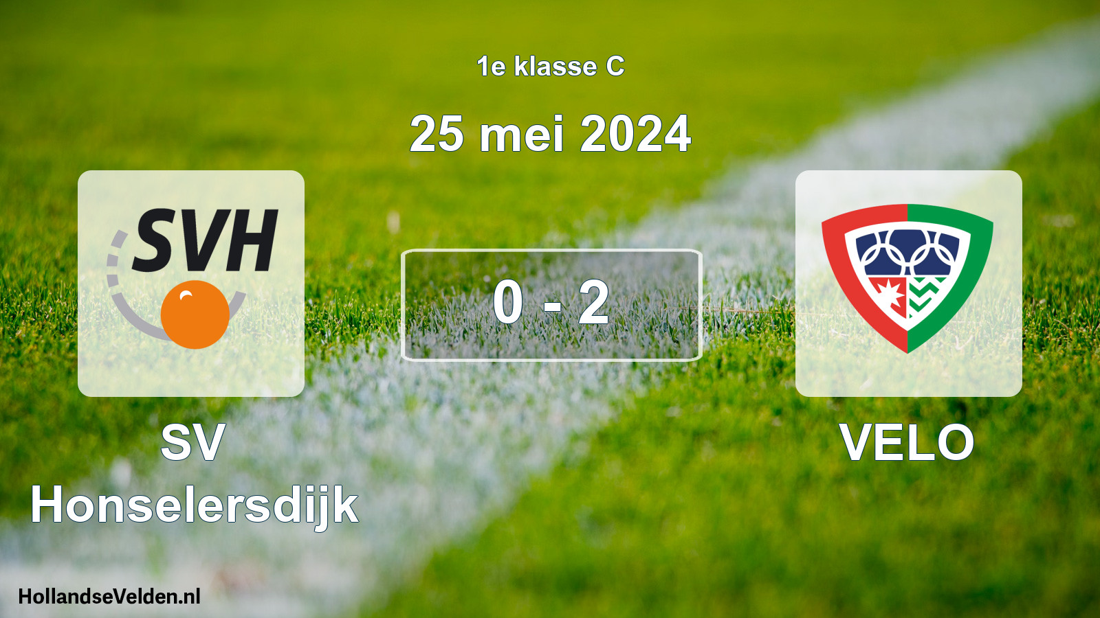 Total number of matches played: SV Honselersdijk - VELO 0 - 2 (25 May 2024)