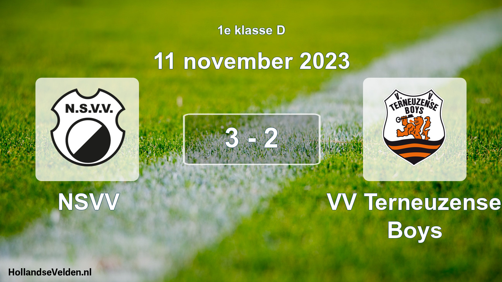 Total number of matches played: NSVV - VV Terneuzense Boys 3 - 2 (11 November 2023)