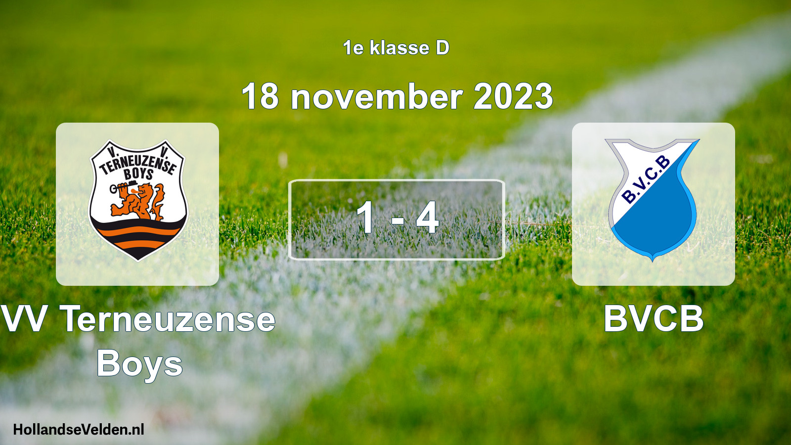 Total number of matches played: VV Terneuzense Boys - BVCB 1 - 4 (18 November 2023)